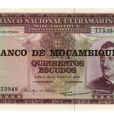 500 Escudos - Moçambique 1967 NOVA