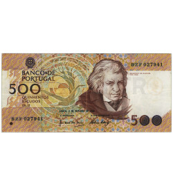 500 Escudos - Portugal 4-10-1989 Bela
