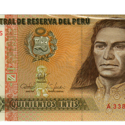 500 Intis - Peru 1987