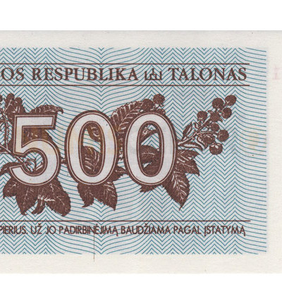 500 Talonas - Lituania 1992
