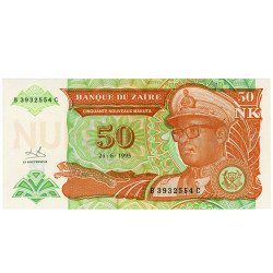 50 Novas Makuta - Zaire 1993