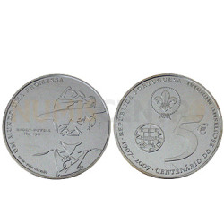 Moeda 5€ Centenário do Escutismo Mundial 2007 Prata
