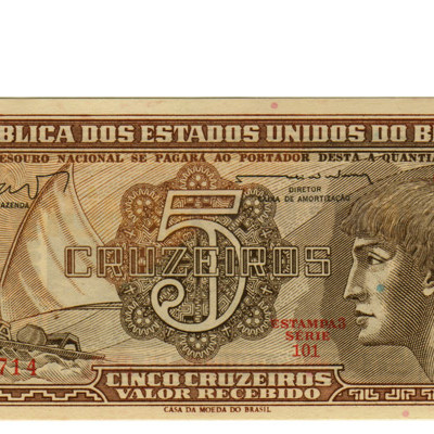 5 Cruzeiros - Brasil 1961