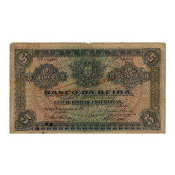 5 Libras Esterlinas - Moçambique 1919 BC+