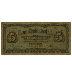 5 Pesos - Chile 1930