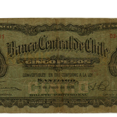 5 Pesos - Chile 1930