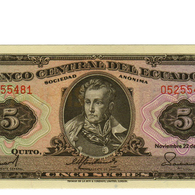 5 Sucres - Equador 1988