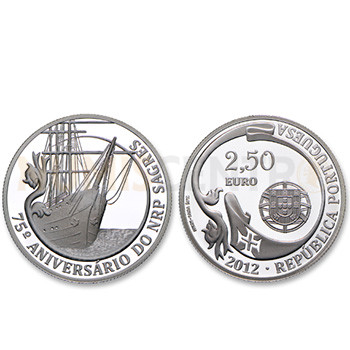 Moeda 2,5€ 75 Anos do Navio Escola Sagres 2012