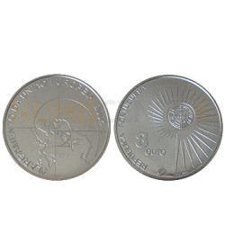 Moeda 8€ Alargamento da União Europeia 2004 Prata