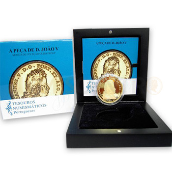 Moeda 5€ comemorativa A Peça de D João V Portugal 2012 Ouro Proof