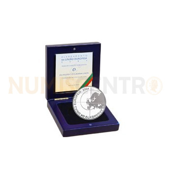 Moeda 8€ Alargamento da União Europeia 2004 Prata Proof