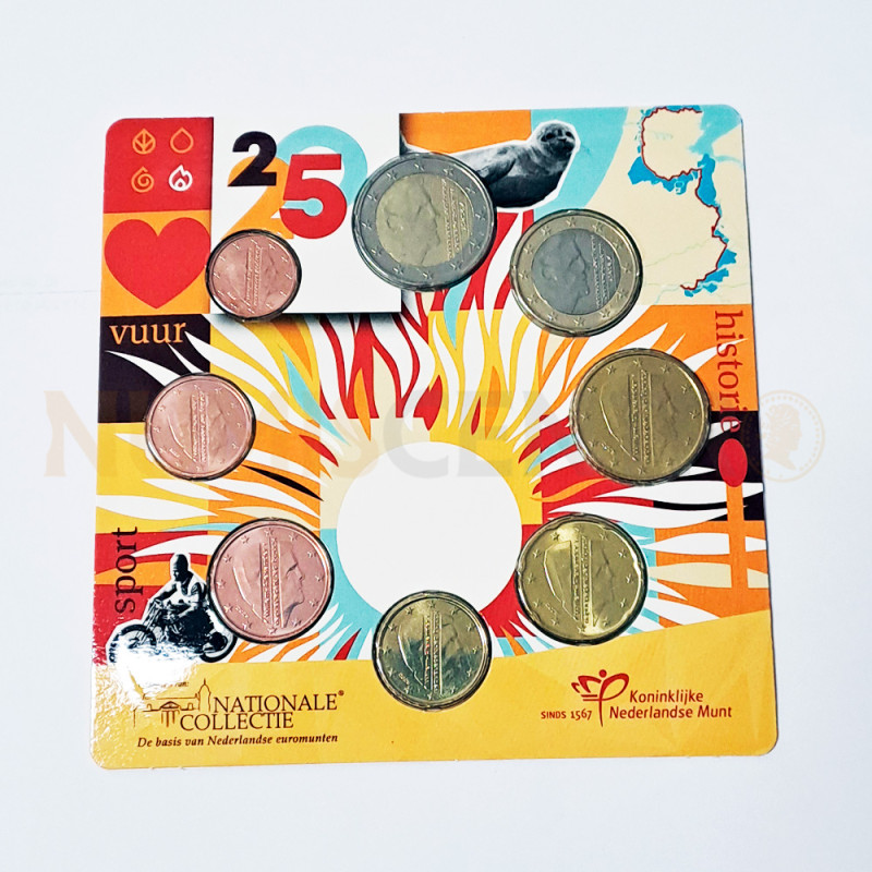 Set Moedas Euro Holanda em blister 2025