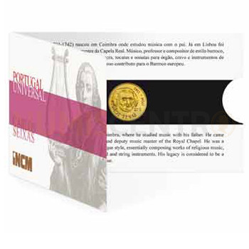 Moeda 1/4€ Comemorativa Carlos Seixas 2012 Ouro FDC