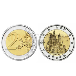 2 Euros Castelo Neuschwanstein Bayern Alemanha 2012 A