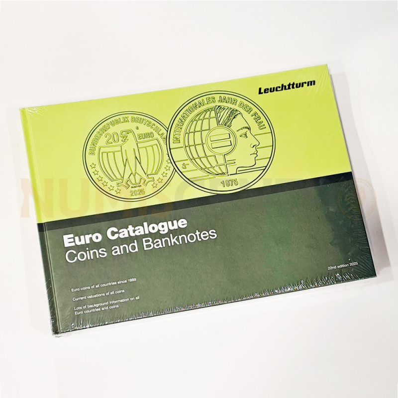 Catálogo Moedas e Notas Euro Leuchtturm 2025