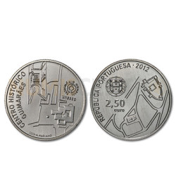 Moeda 2,5€ Centro Histórico Guimarães 2012