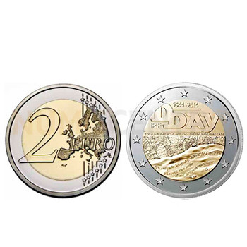 2 Euros Desembarque Normandia França 