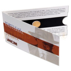 Moeda 1/4€ Comemorativa Fernando Pessoa 2014 Ouro