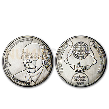 Moeda 2,5€ Comemorativa José Saramago Cuproniquel 2013