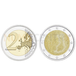Moeda 2 Euro Finlândia 2017 100 Anos Independência