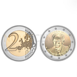 Moeda 2 Euros 100 Anos Nascimento de Rainier III Mónaco 2023