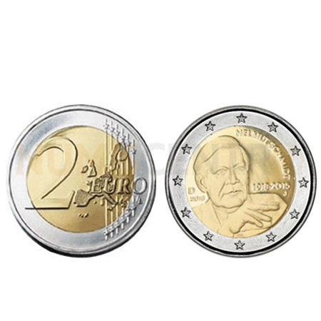 Moeda 2 Euro 100 Anos Nascimento de Helmut Schmidt Alemanha 2018 G
