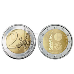 Moeda 2 Euro 100 Anos República da Estónia 2018