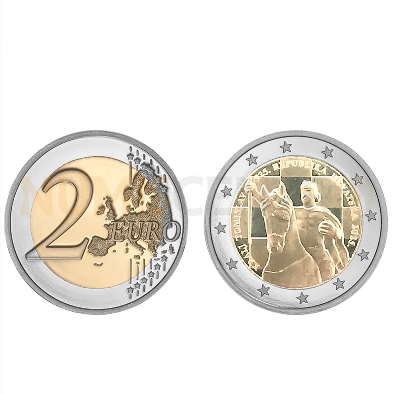 Moeda 2 Euro 1100 Anos da Coroação do Rei Tomislav Croácia 2025