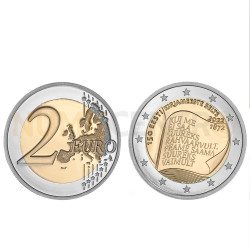 Moeda 2 Euro 150 Anos da Sociedade Literária Estónia 2022