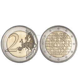 Moeda 2 Euro 250 Anos Imprensa Nacional Portugal 2018