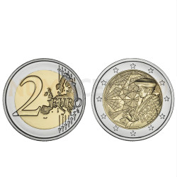 Moeda 2 Euros 35 Anos do Programa Erasmus Portugal 2022 BNC