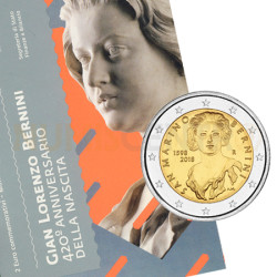 Moeda 2 Euro 450 Anos do Nascimento de Bernini San Marino 2018