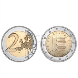 Moeda 2 Euro 500º Aniversário do 1º Texto Estoniano Estónia 2025