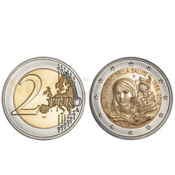 Moeda 2 Euros 60 Anos Ministério da Saúde de Itália 2018