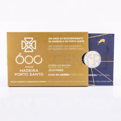 Moeda 2 Euro 600 anos Descobrimentos da Madeira Proof Portugal 2019
