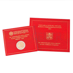 Moeda 2 Euros 750 Anos da Morte Tomás de Aquino Vaticano 2024