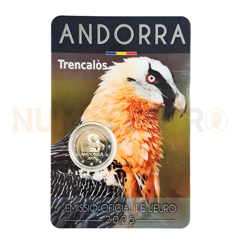 Moeda 2 Euros Abutre Quebra-Ossos Andorra 2025