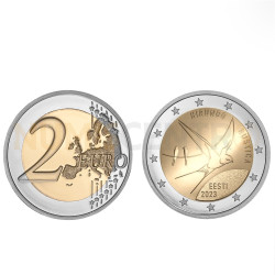 Moeda 2 Euro Andorinha das Torres Ave Nacional Estónia 2023
