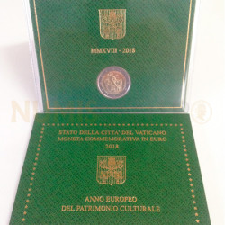Moeda 2 Euros Ano Europeu do Património Cultural Vaticano 2018