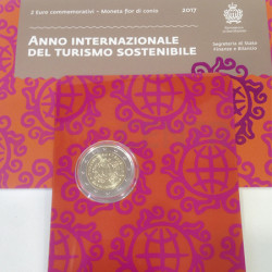 Moeda 2 Euro Ano Internacional do Turismo San Marino 2017