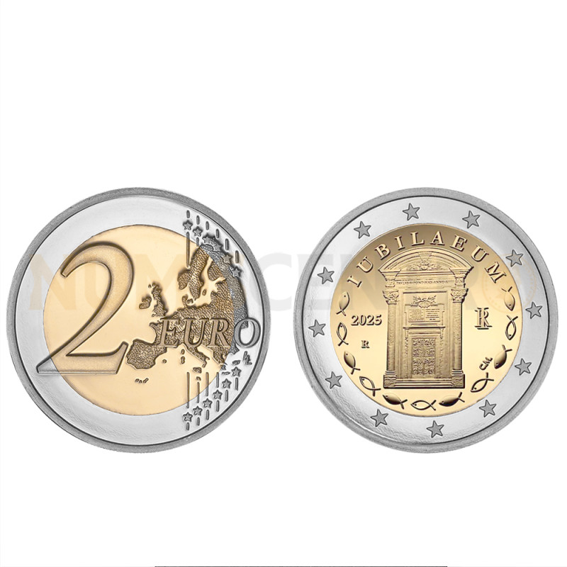 Moeda 2 Euros Ano Jubilar Itália 2025