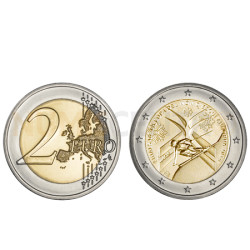 Moeda 2 Euros Campeonato do Mundo Esqui Alpino Andorra 2019