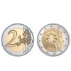 Moeda 2 Euro Centaurea Flor Nacional Estónia 2024
