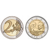 Moeda 2 Euro Centenário Nascimento Grão Duque Jean Luxemburgo 2021 relevo