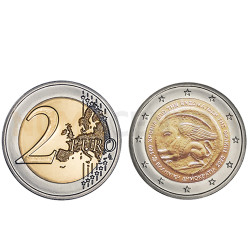 Moeda 2 Euros Centenário Unificação de Trácia Grécia 2020