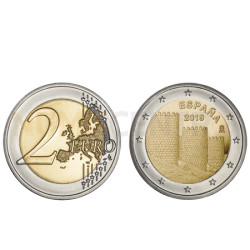 Moeda 2 Euro Cidade de Ávila Espanha 2019