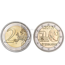 Moeda 2 Euro 50 Anos de Serviço Militar Voluntário - Luxemburgo 2017