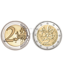Moeda 2 Euro Comunicação e Jornalismo Finlândia 2021