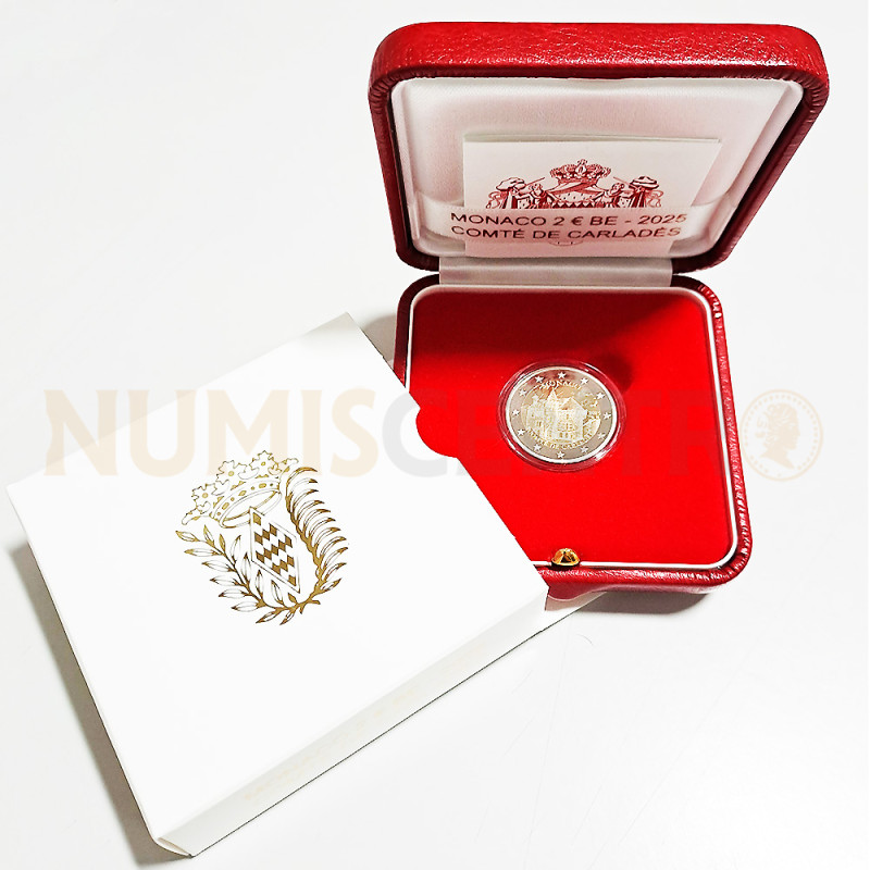 Moeda 2 Euros Condado de Carladès Mónaco 2025