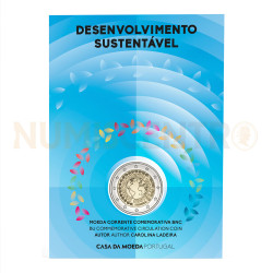 Moeda 2 Euros Desenvolvimento Sustentável Portugal 2025 BNC